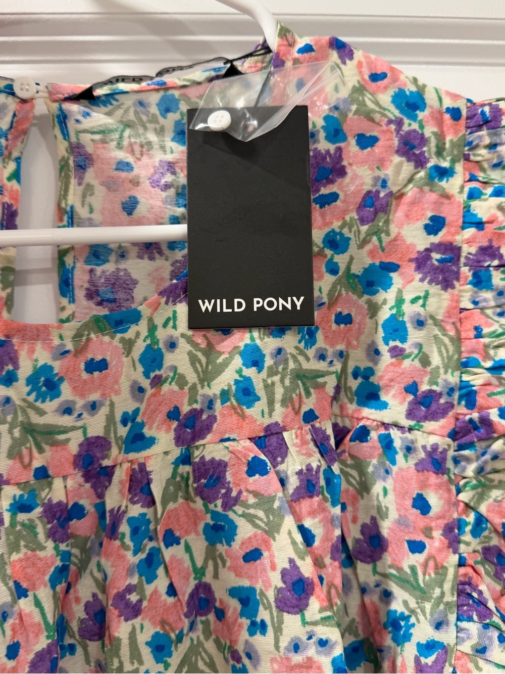 WILD PONY WOMENS FLORAL TOP